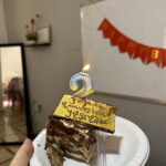 Birthday cake at the Elite d'Or celebration party for English teacher Yasmine