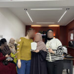 Elite d'Or English teacher Roumaissa commemorative photo during her birthday celebration party at the academy (5)