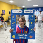 Elite d'Or children English class student selfie with the academy selfie frame Dellys Algeria