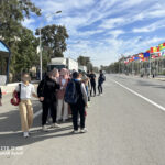 Elite d'Or class group photo during the International Book Fair trip with Najat from the administration team