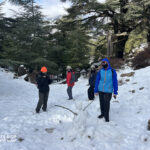 Elite d'Or students climbing the snowy Tikjda mountain peak during the winter trip Algeria (2)