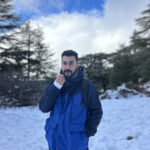 laouzai mohammed Nadjib director of Elite d'Or posing in the snow during the Tikjda winter mountain trip Algeria (2)