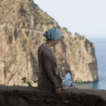 Sarah-from-Elite-dOr-administration-team-overlooking-the-sea-at-Cap-Carbon-Bejaia-Algeria